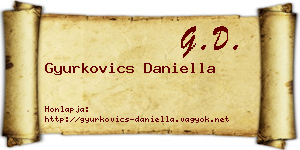 Gyurkovics Daniella névjegykártya